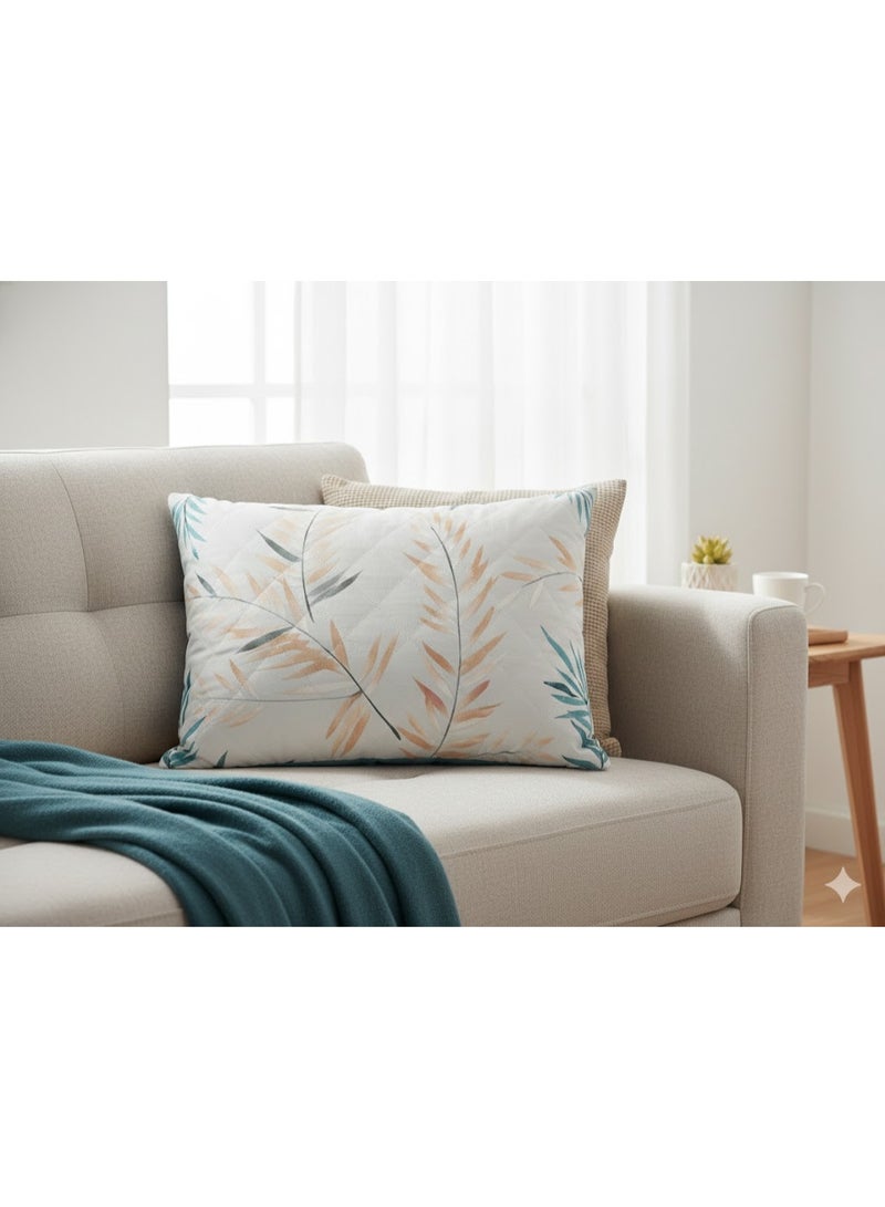 Premium Quilted Microfiber Pillow for Sleeping – Soft Printed Bed Pillow with Polyester Fiber Filling – Breathable Neck Support for Home, Hotel & Guest Rooms – 45 x 70 cm (Assorted Prints) - Image 1
